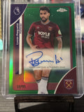 Topps Premier League Chrome - West Ham United Lucas Paqueta Auto /99 - Green