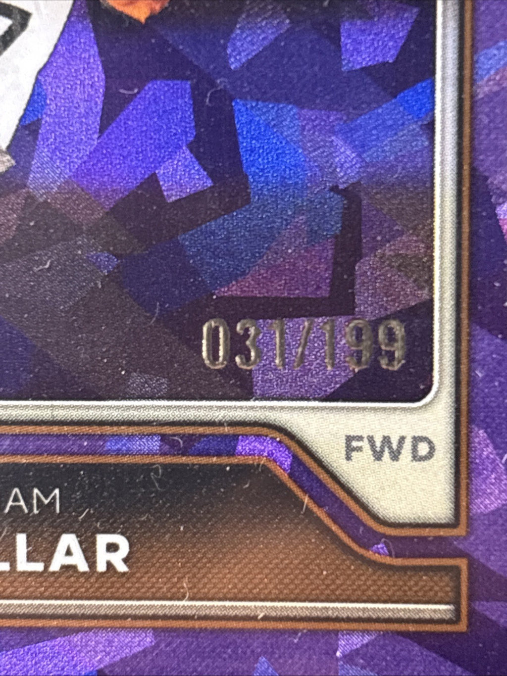Topps Premier League - Liam Millar - numbered /199 Purple Cracked Ice Parallel