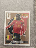 Panini World Cup Sticker 2026 jeremy doku extra sticker bronze