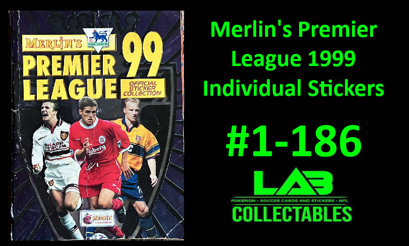 Merlin's Premier League 1999 Individual Stickers #1-186 Complete Your Collection