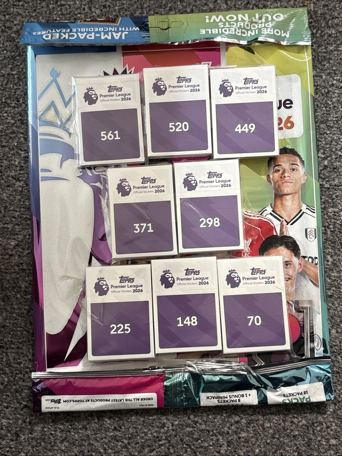 Topps  Premier LEAGUE 2026 FULL complete 561 STICKER set & Album 2025/26
