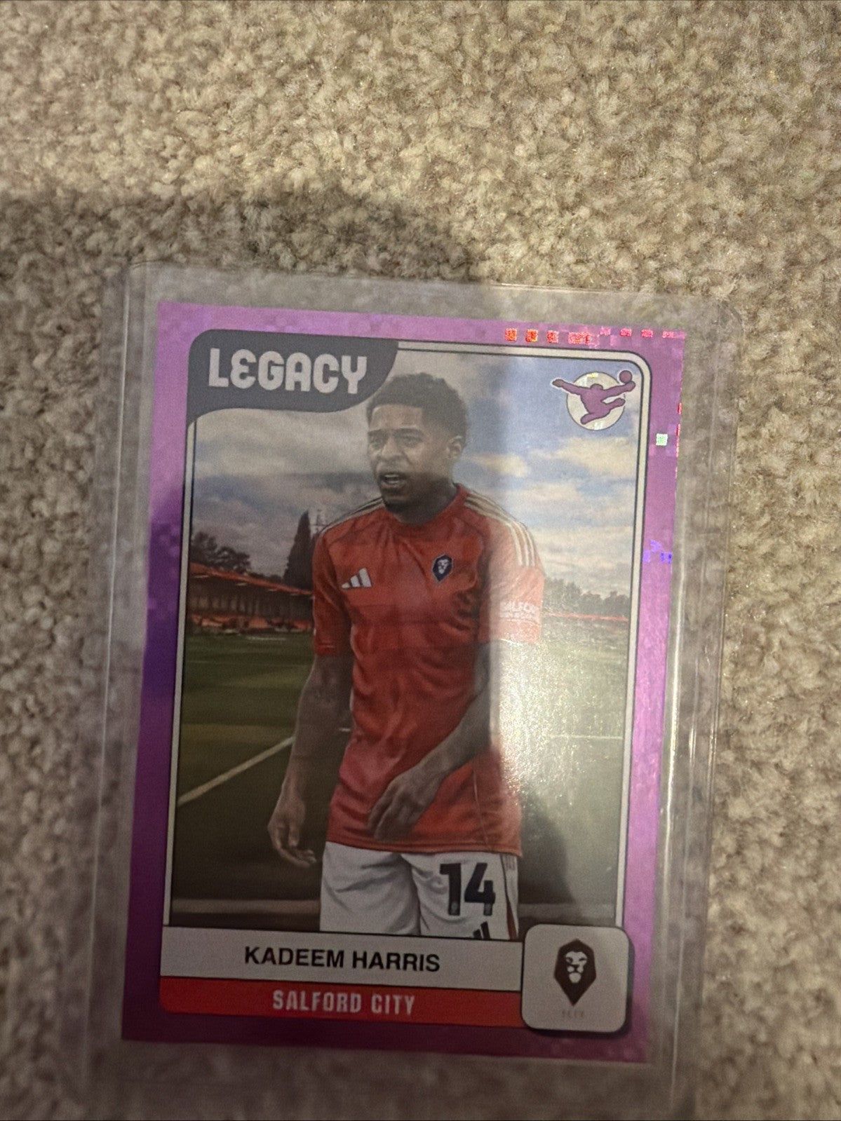 Kadeem Harris Legacy Purple /49 Salford City Paninis Football EFL