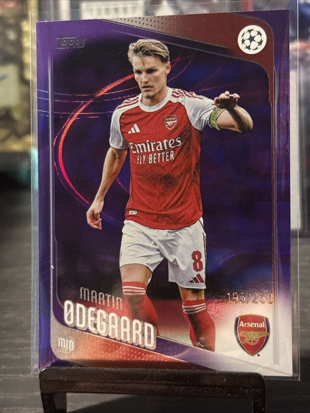Martin Odegaard /250 Purple Parallel | 2025-26 Topps Flagship UCC