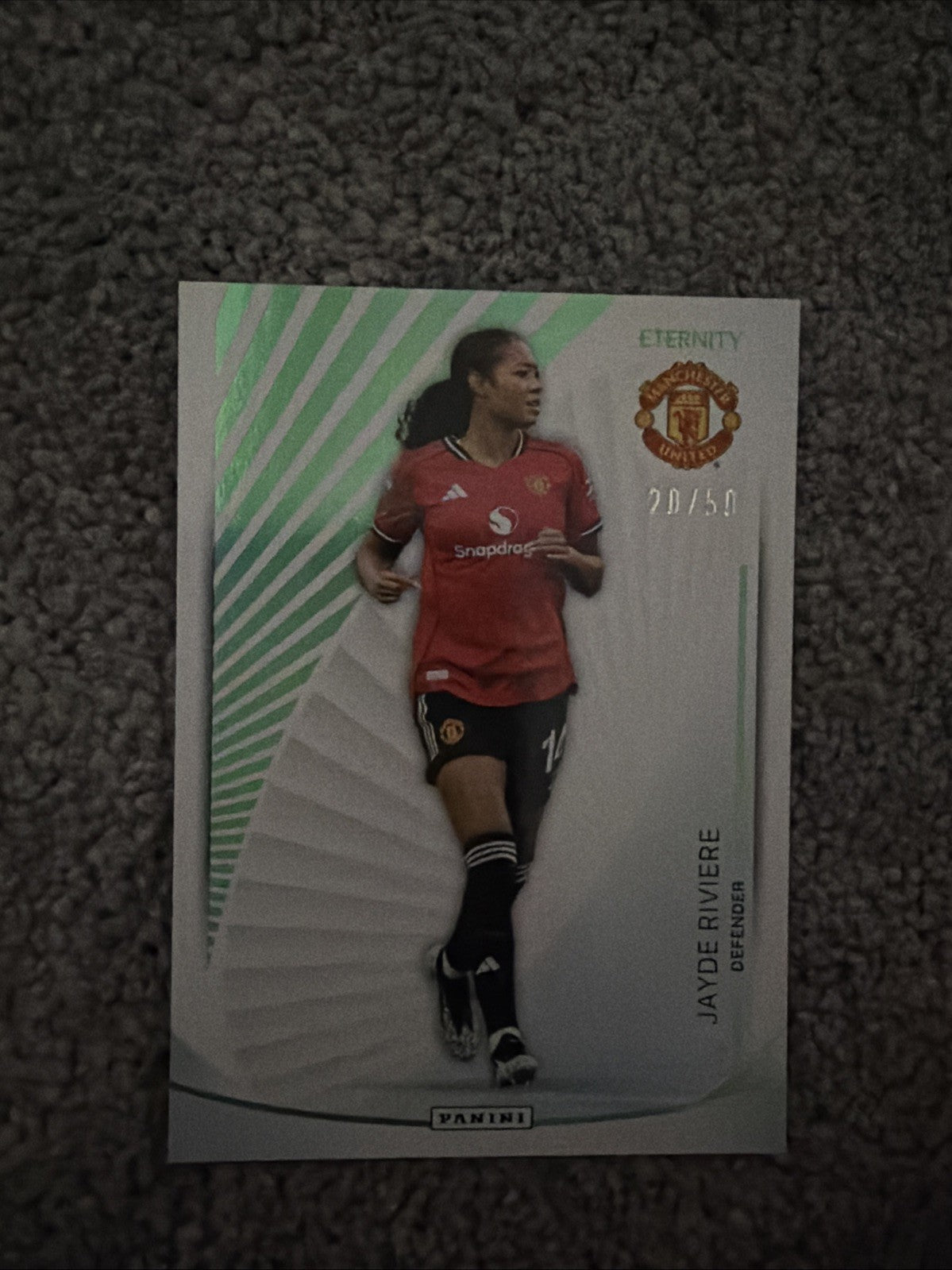 Panini Barclays WSL Eternity Jayde Riviere Manchester United 20/50 Card