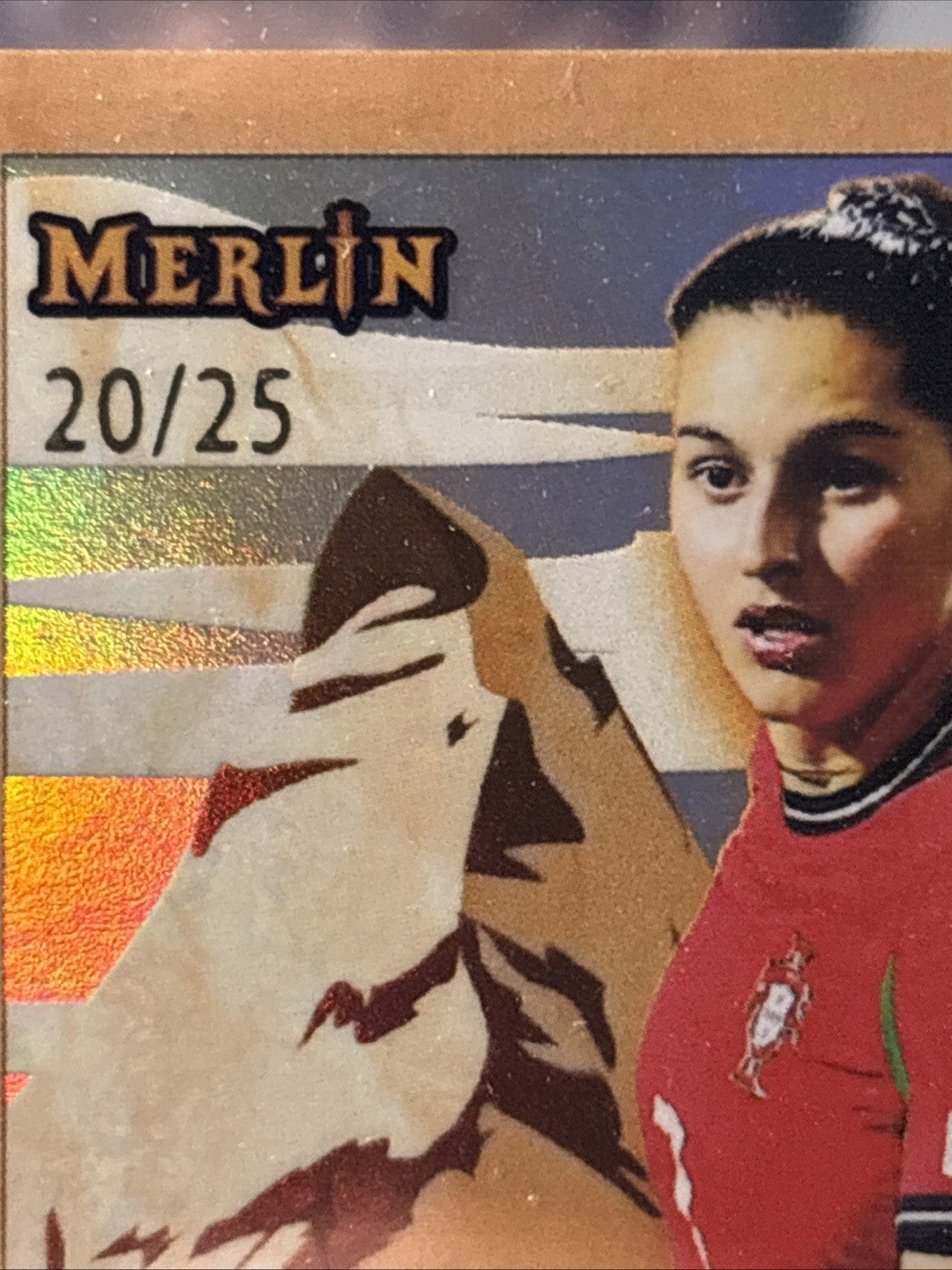 Topps Merlin Women’s Euros 2025 Kika Nazareth Peak Power Auto /25 Portugal