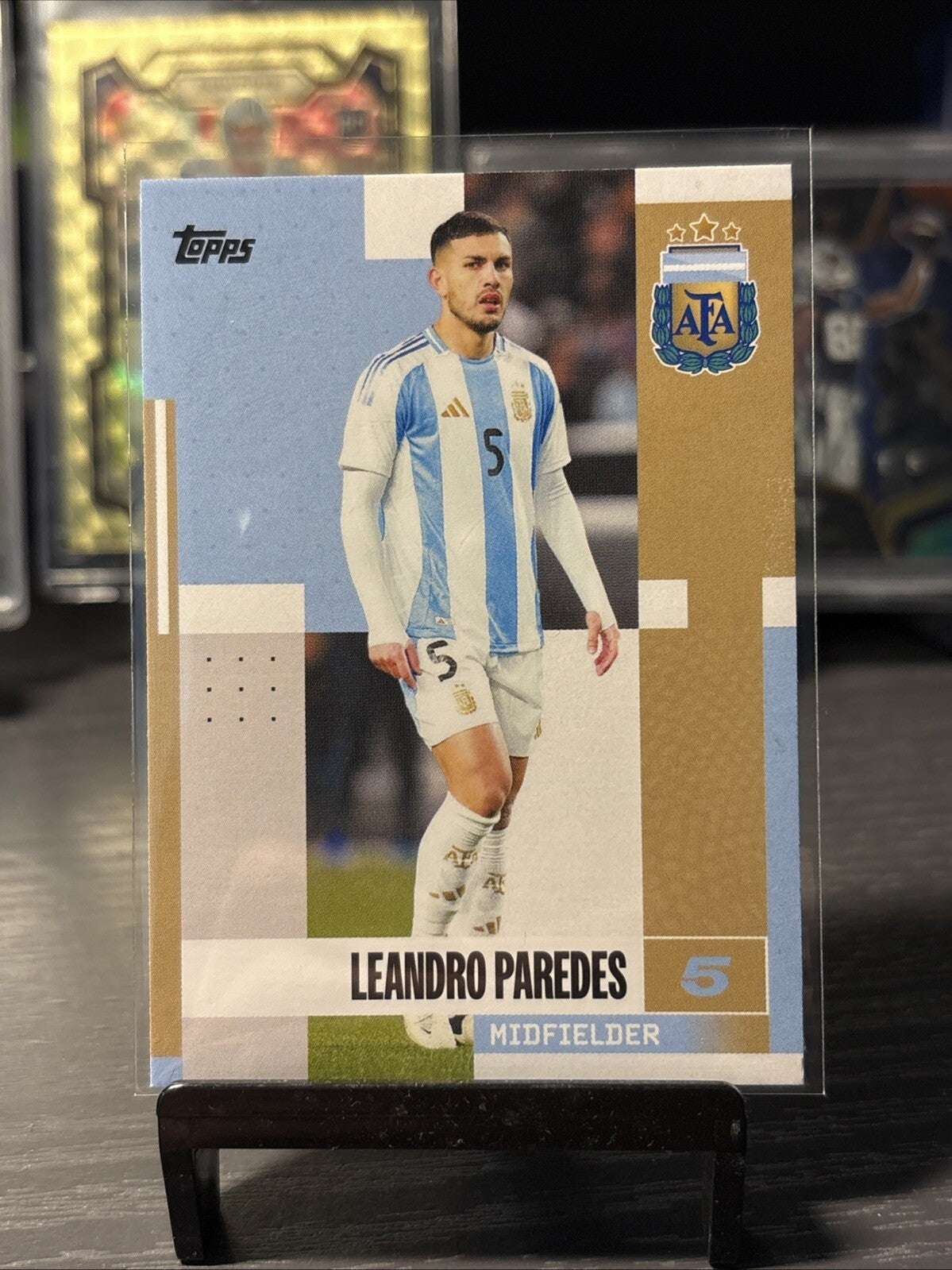 Leandro Paredes Argentina Base 2024-25 Topps Team Set #9