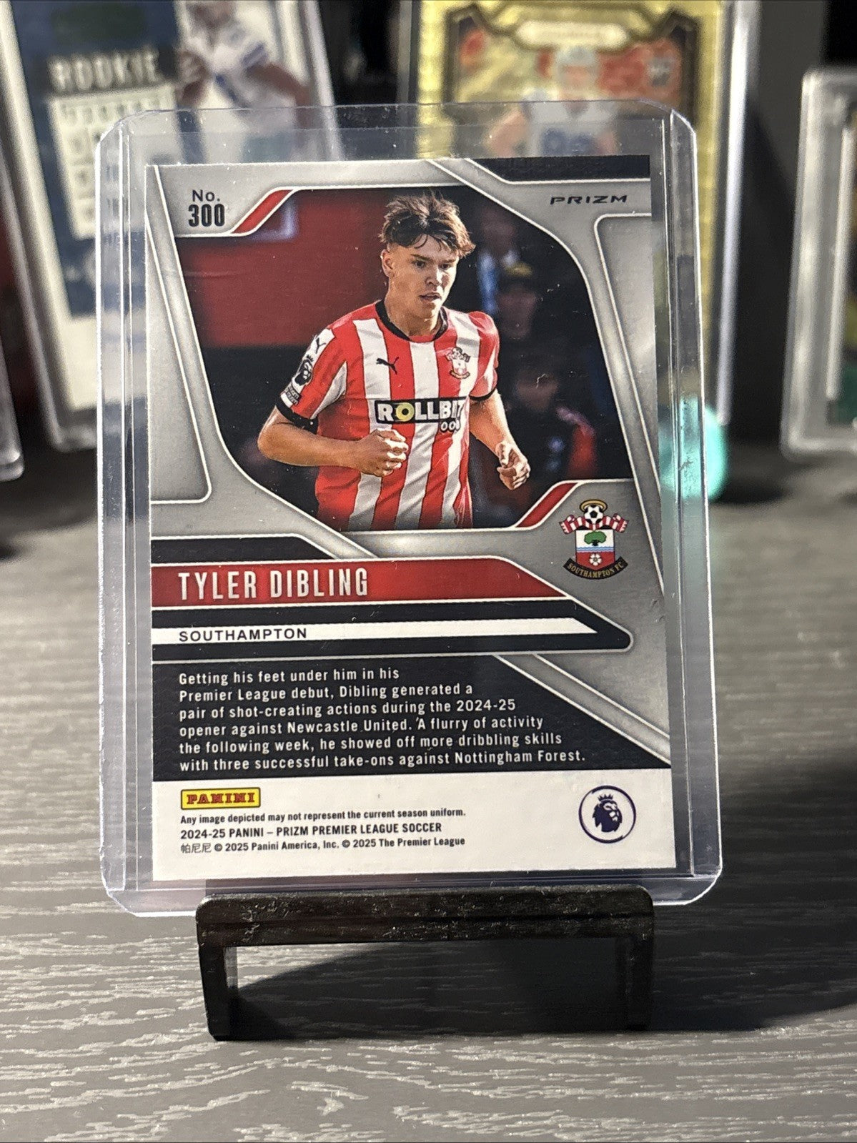 2024-25 Prizm Premier League Tyler Dibling Rookie Purple Prizm Southampton