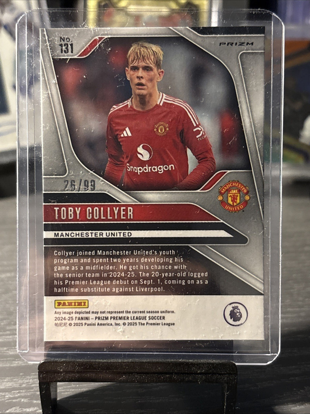 Panini Premier League Prizm Breakaway 2024/25 Toby Collyer /99 Blue Circles