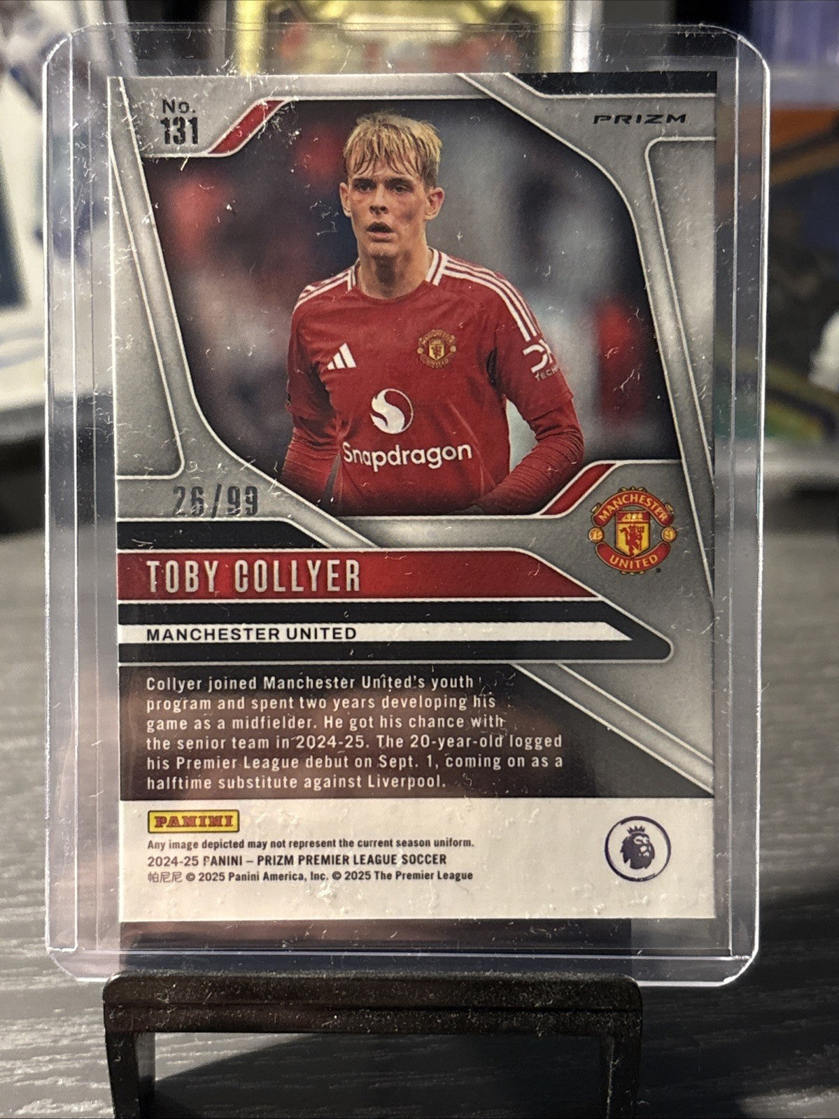 Panini Premier League Prizm Breakaway 2024/25 Toby Collyer /99 Blue Circles