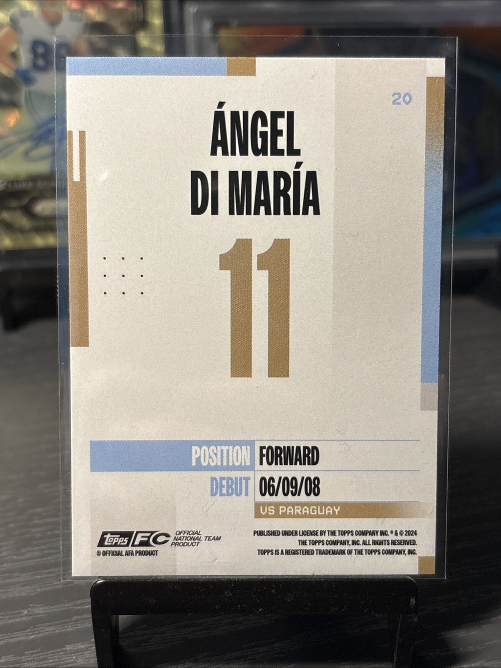 Topps Argentina Team Set 2024 2025 Angel Di Maria