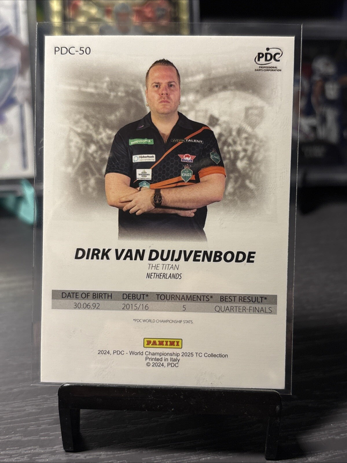 Panini PDC World Championship 2025 Cards - Dirk Van Duijvenbode