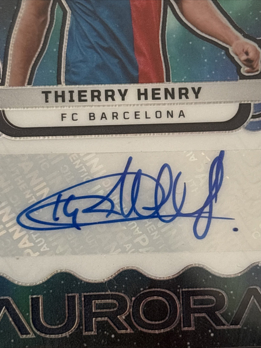 2023-24 Panini Obsidian Thierry Henry /30 FC Barcelona Aurora AUTO