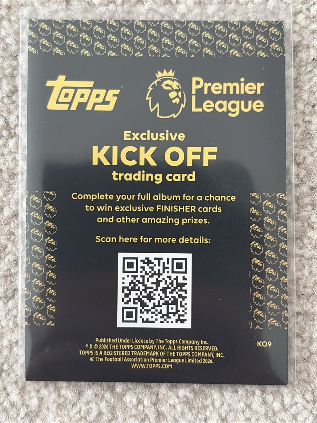 Topps 2026 Premier League Stickers Kick Off Card Jack Grealish Everton KO9