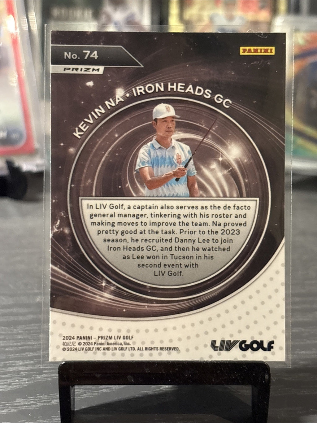 2024 Panini Prizm Liv Golf Kevin Na Captains Silver Prizm #74