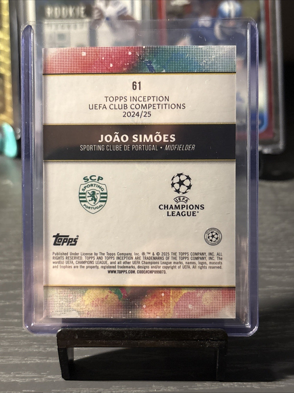 2024-25 Topps Inception UCC Soccer Star Quality Joao Simoes /199