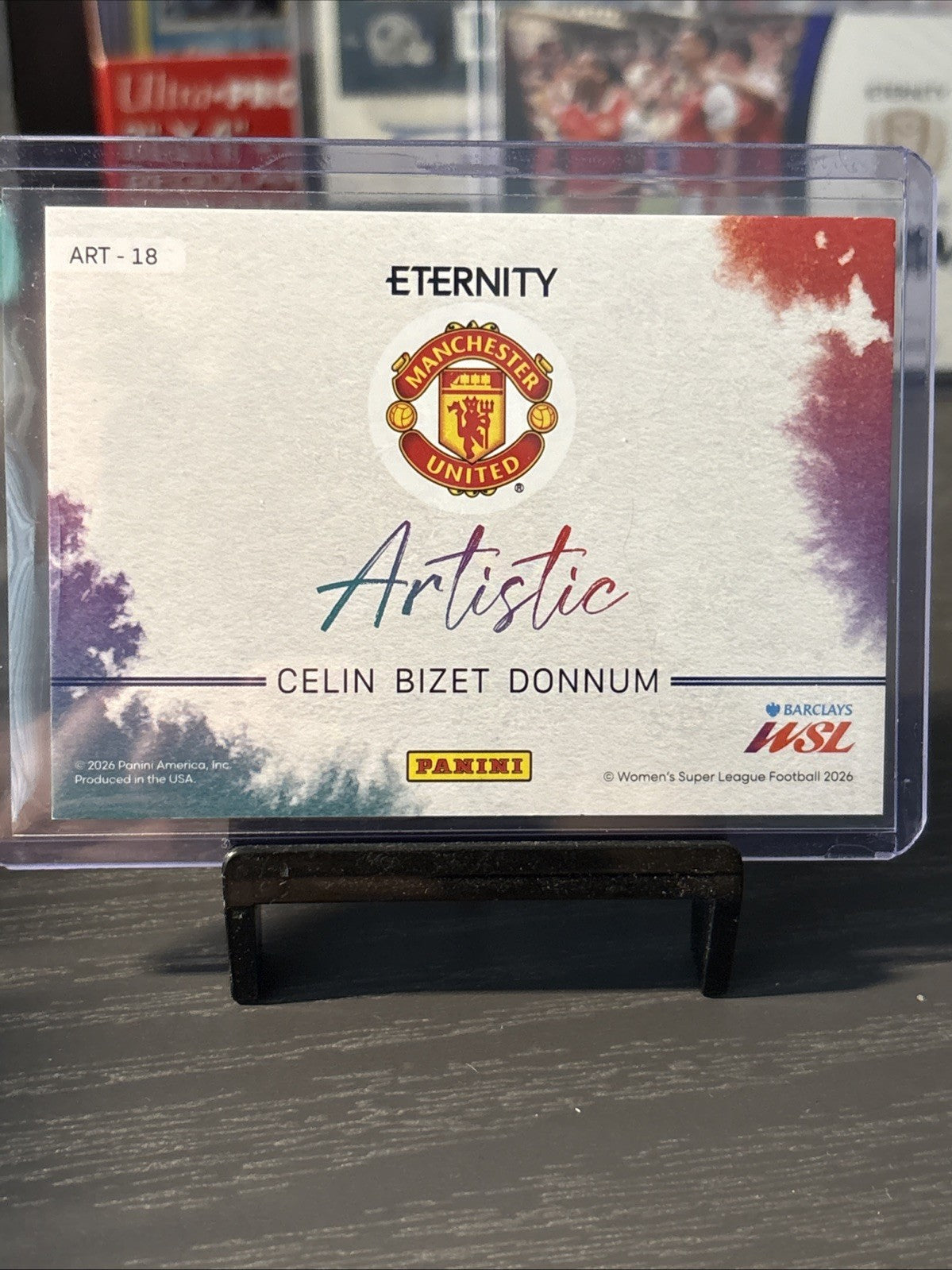 Panini Eternity WSL 25/26 Celin Bizet Donnum Artistic Magenta  /25 Man Utd Card