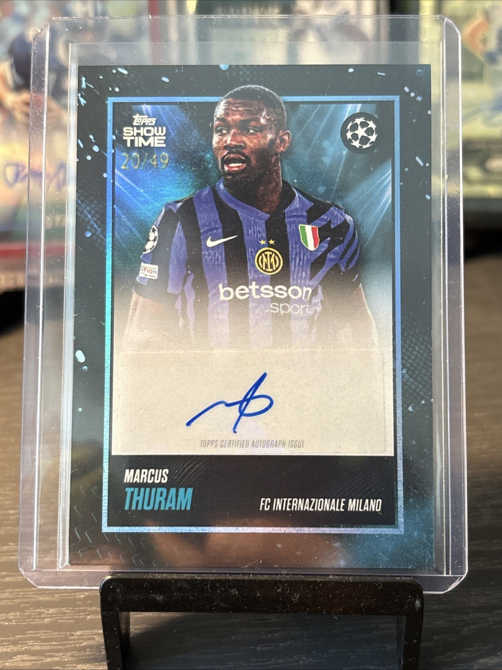 Marcus Thuram Auto /49 Topps Showtime 2024/25 Juventus - Show Exclusive