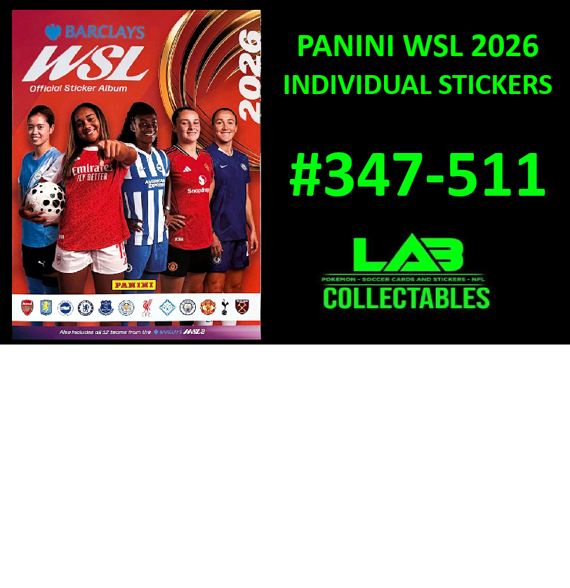 Panini WSL 2026 Sticker Collection - Individual Stickers #347-511
