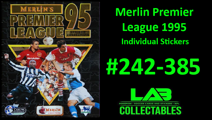 Merlin Premier League 1995 Individual Stickers #242-385