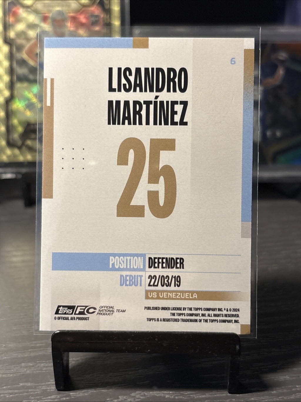 Lisandro Martinez Argentina Base 2024-25 Topps Team Set #6