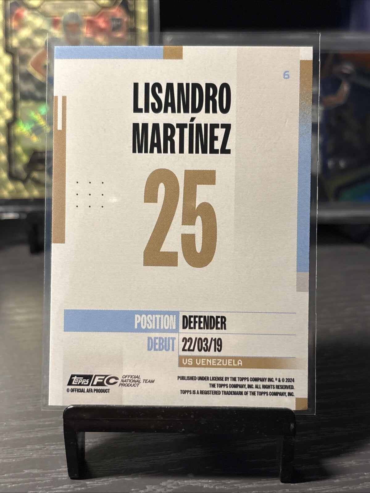 Lisandro Martinez Argentina Base 2024-25 Topps Team Set #6