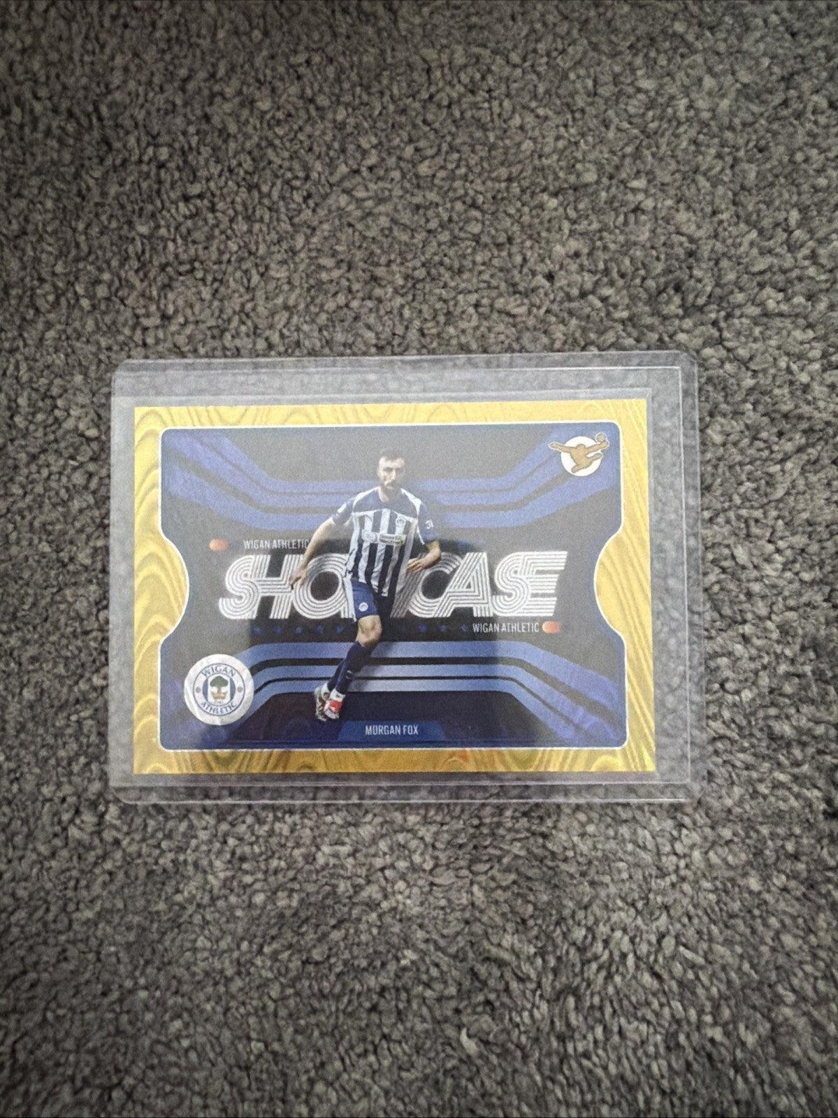 2025-26 Panini EFL Premium Morgan Fox Wigan Athletic Gold Parallel 2/5