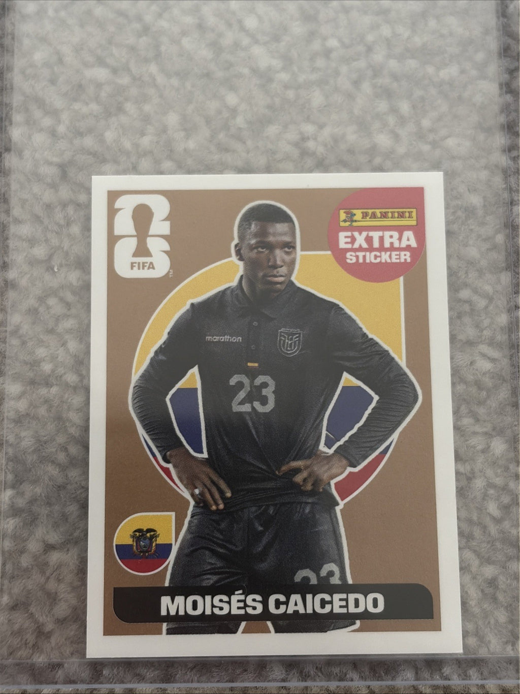 PANINI WORLD CUP 2026 STICKER COLLECTION MOISES CAICEDO BRONZE EXTRA STICKER