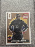 PANINI WORLD CUP 2026 STICKER COLLECTION MOISES CAICEDO BRONZE EXTRA STICKER