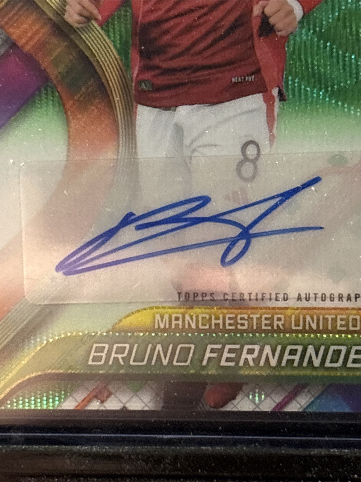 2025 BRUNO FERNANDES 82/99 AUTO TOPPS FINEST UEFA EUROPA LEAGUE AUTOGRAPHS