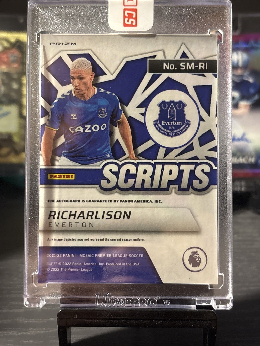 SOCCER PANINI MOSAIC 21-22 RICHARLISON SCRIPTS AUTO SEALED REDEMPTION PANINI CS