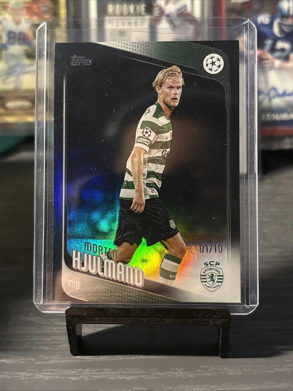Topps UCC Flagship 2025/26 Morten Hjulmand 01/10 Bookend Black Sporting