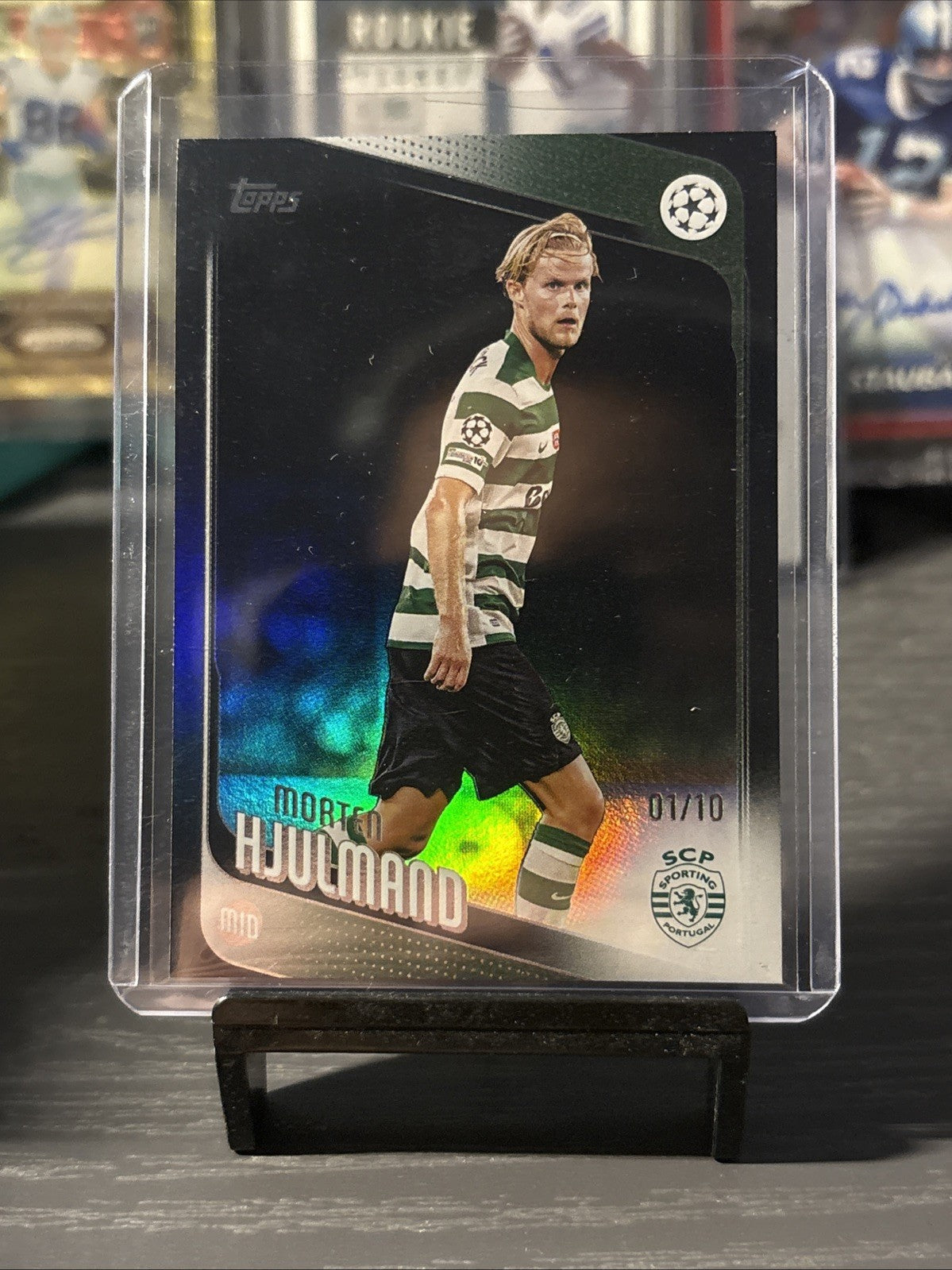Topps UCC Flagship 2025/26 Morten Hjulmand 01/10 Bookend Black Sporting