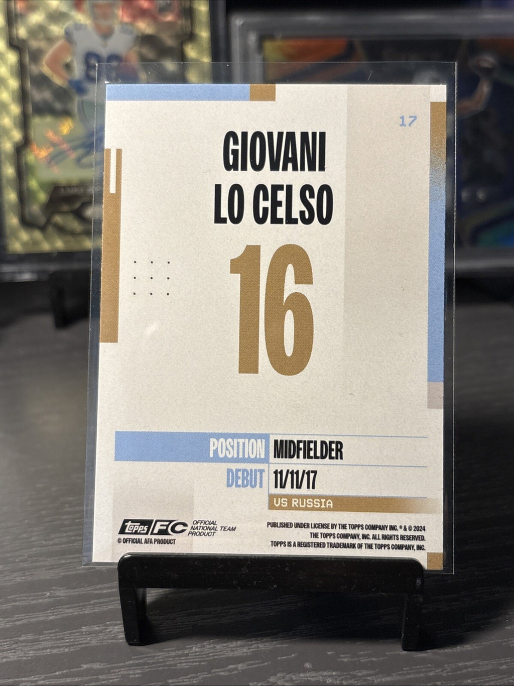 Giovani Lo Celso Argentina Base 2024-25 Topps Team Set #17