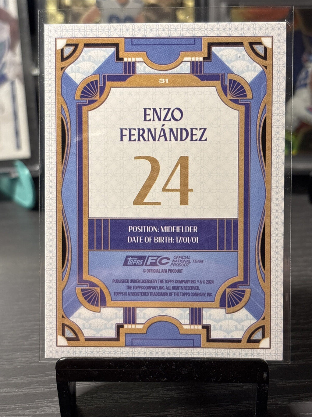 Enzo Fernandez Argentina Argentine Tango 2024-25 Topps Team Set #31