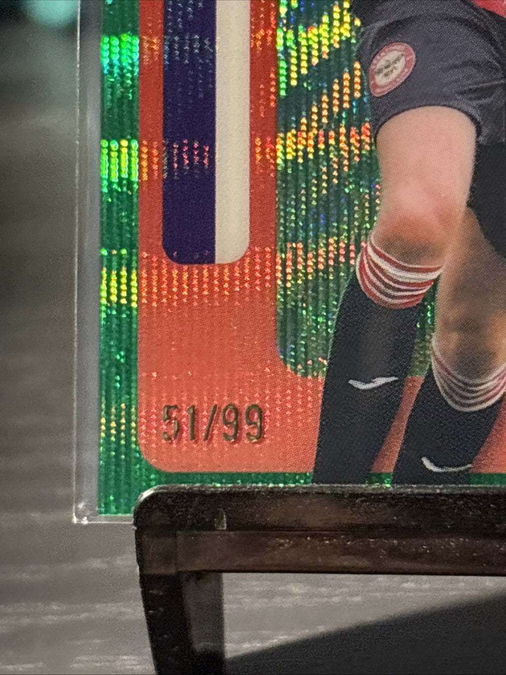 Mikkel Damsgaard Brentford 2025-26 Topps Chrome Green Wave Refractor /99