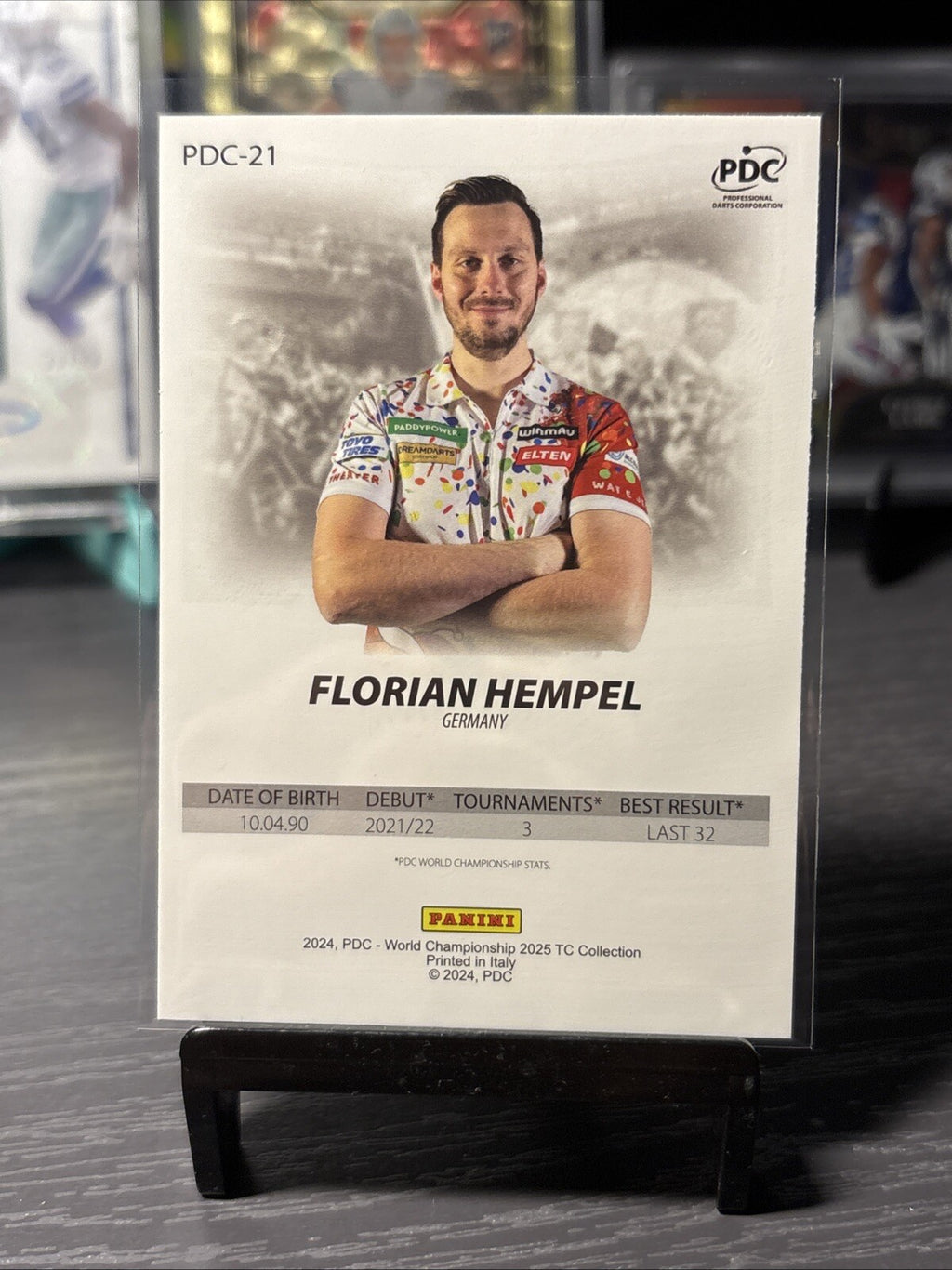 2025 Panini PDC World Championship Darts FLORIAN HEMPEL PDC-21