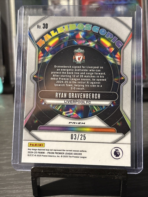 2024-25 Panini Prizm Premier League Ryan Gravenberch Kaleidoscope Orange /25