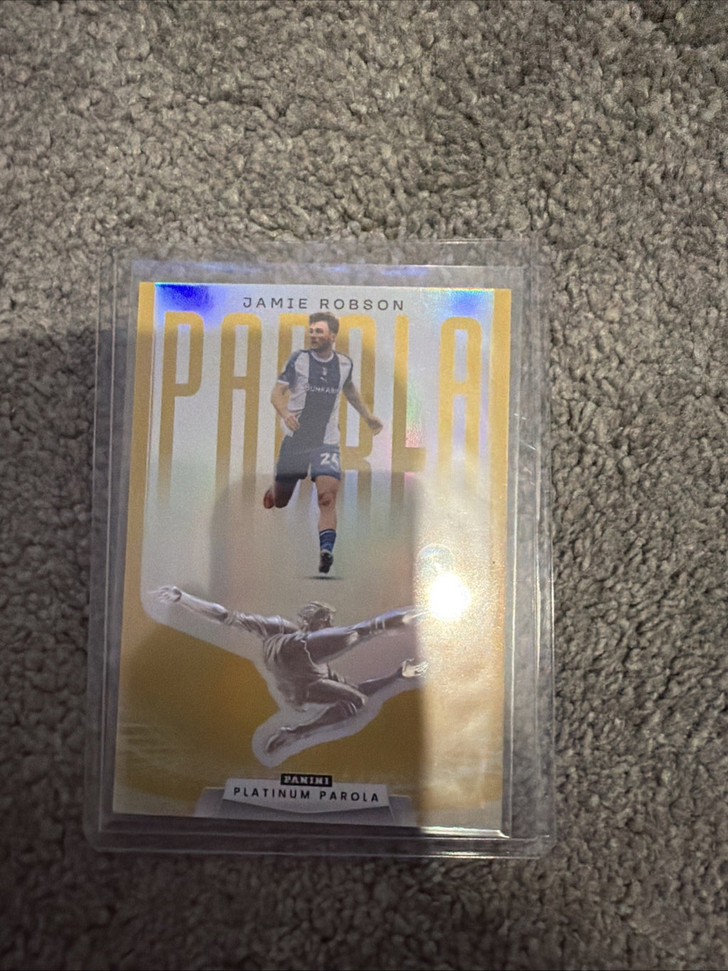 PLATINUM PAROLA Jamie Robson 1/5 Numbered Oldham Athletic New Panini Case Hit