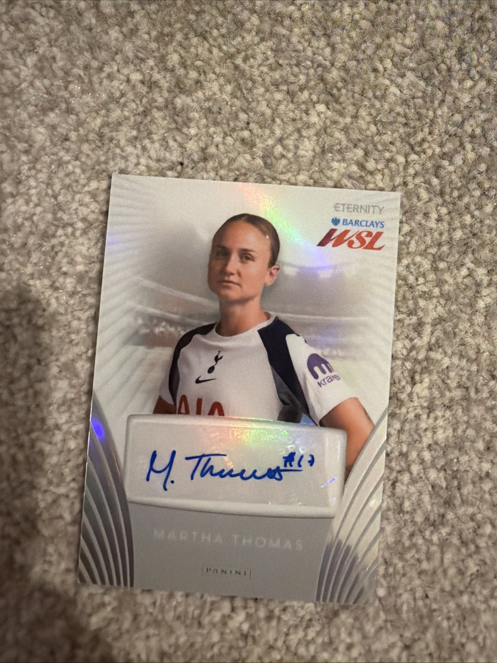 Panini Eternity WSL 25/26 Martha Thomas Auto Tottenham Autograph Card