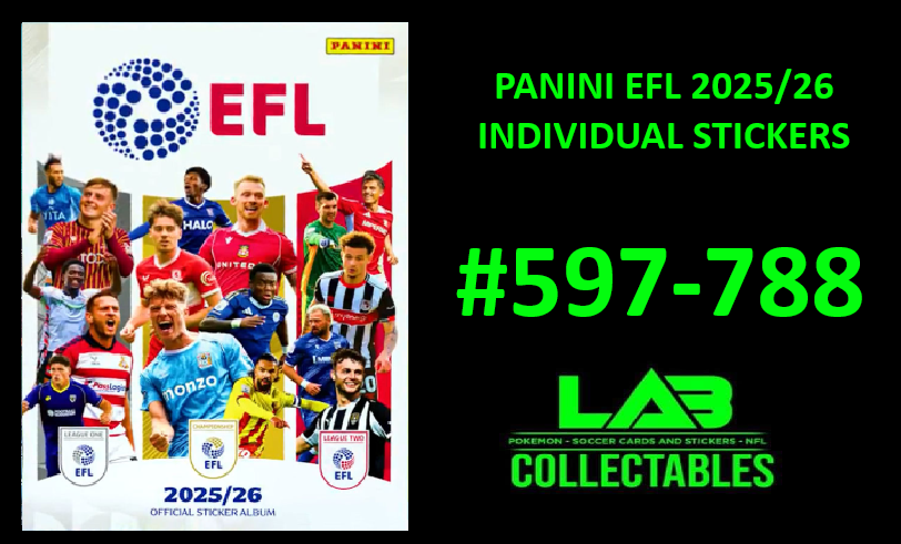 Panini EFL Sticker Collection 2025/26 Individual Stickers #597-788