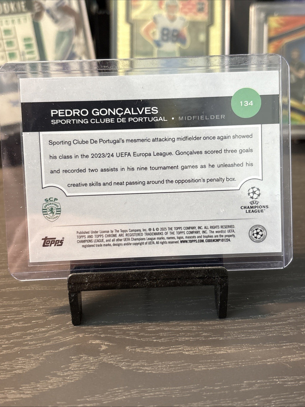 Topps UCC Chrome 24/25 Pedro Goncalves /50 Sporting