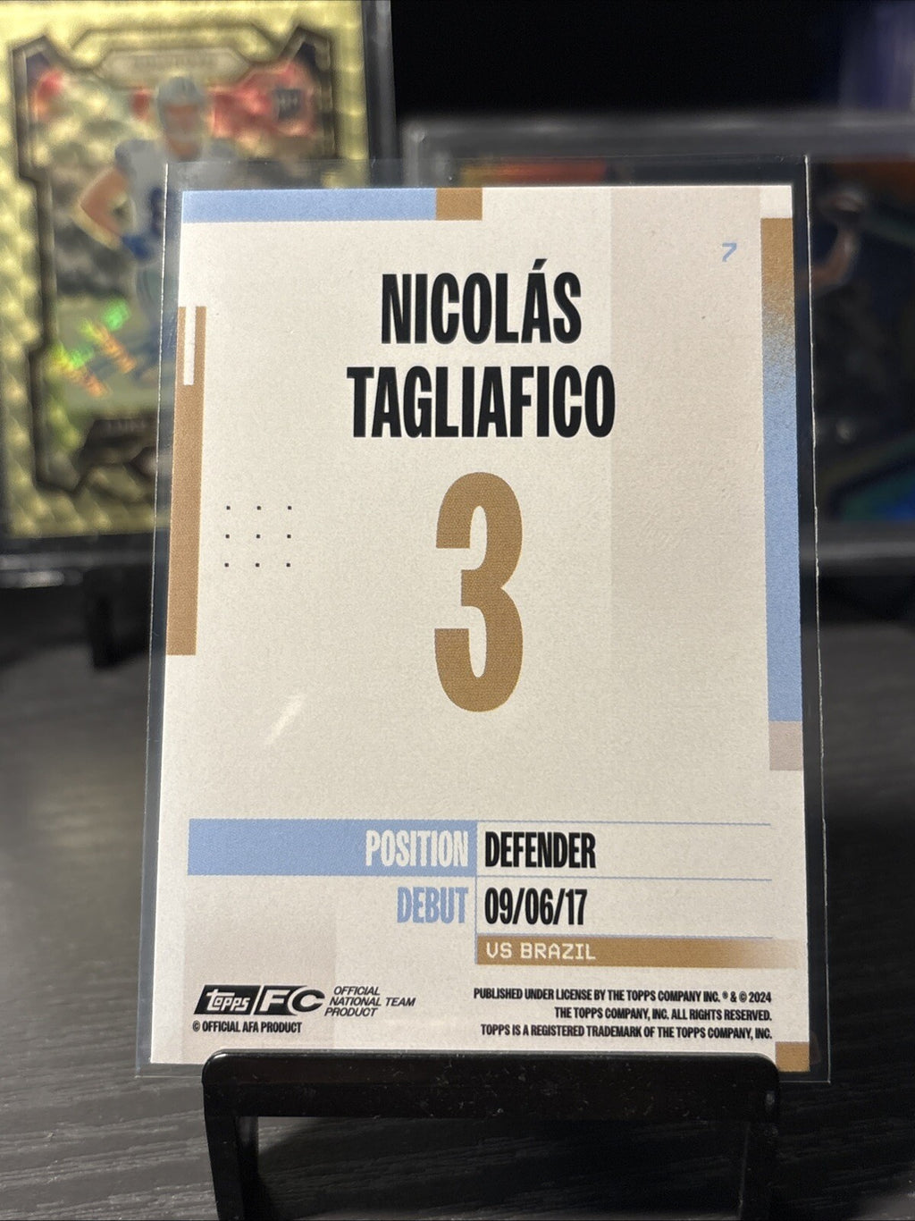 Nicolas Tagliafico Argentina Base 2024-25 Topps Team Set #7
