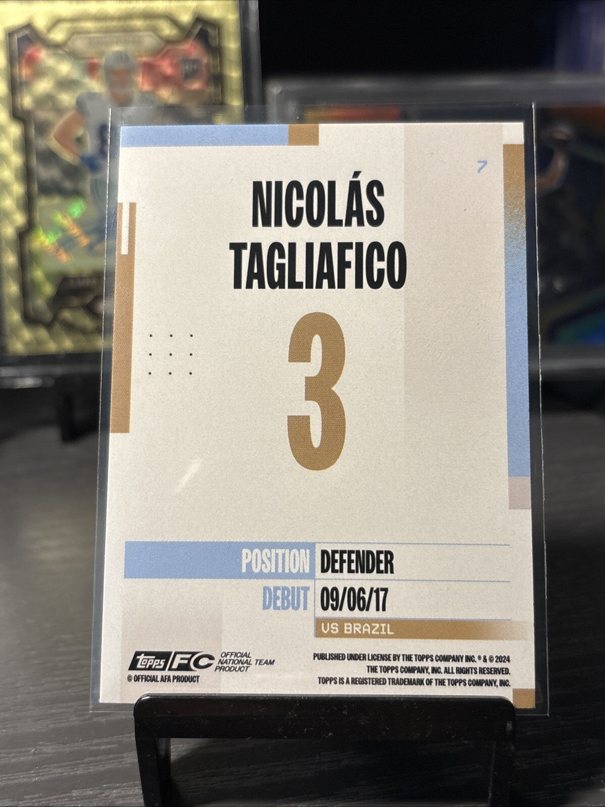 Nicolas Tagliafico Argentina Base 2024-25 Topps Team Set #7