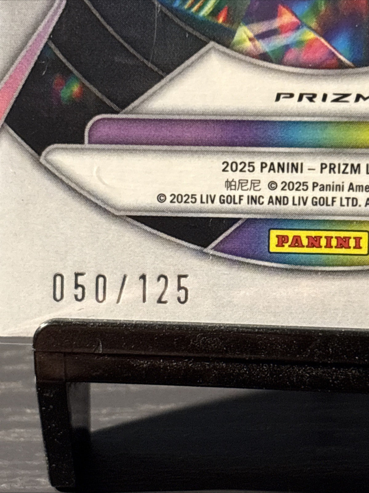 Panini Prizm Liv Golf 2025 Ben Campbell Kaleidoscopic RC Red 050/125