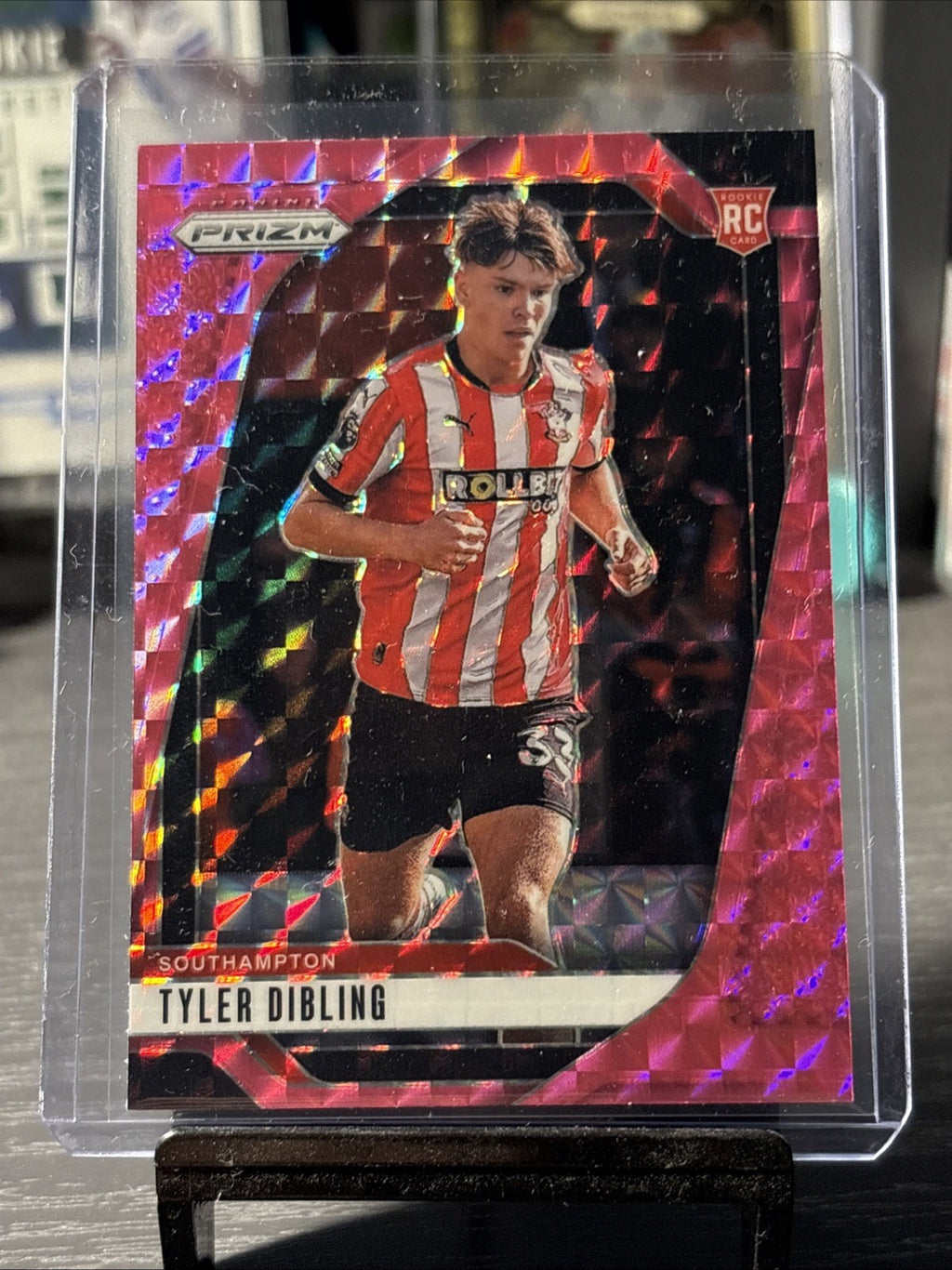 Tyler Dibling 300 Pink Mosaic - Prizm 2024-25 Premier League  RC ROOKIE
