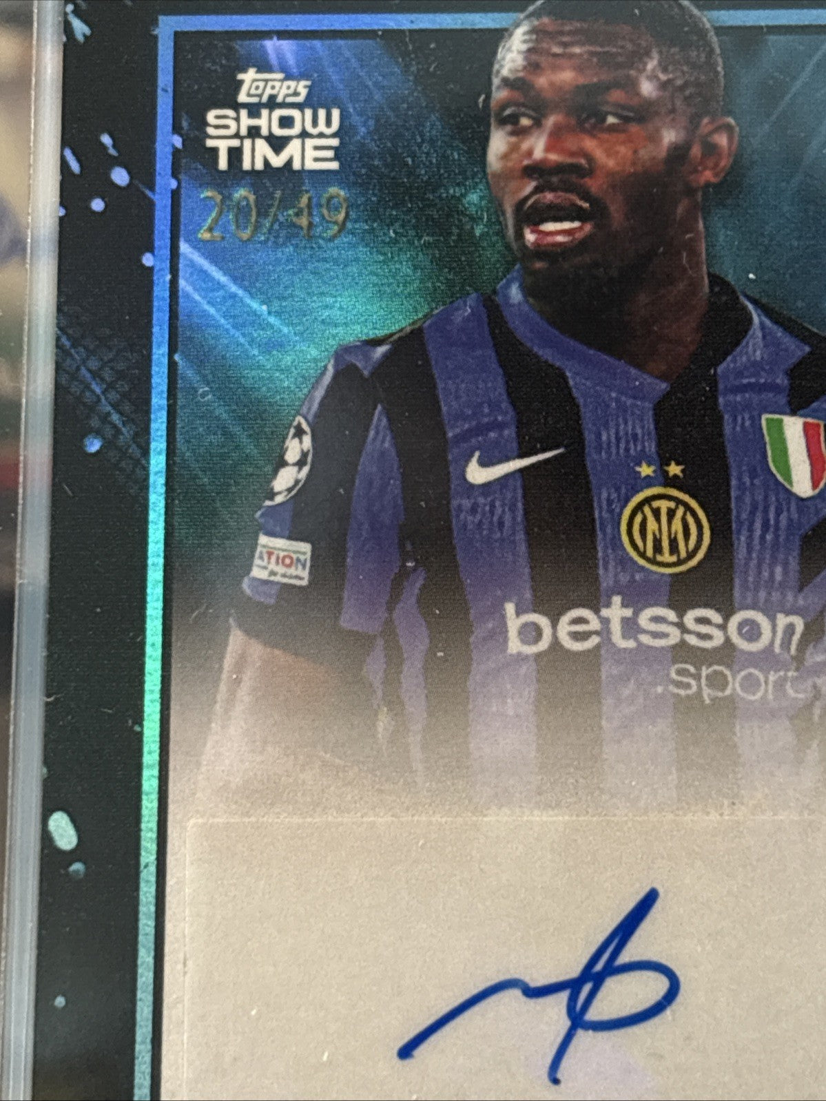 Marcus Thuram Auto /49 Topps Showtime 2024/25 Juventus - Show Exclusive
