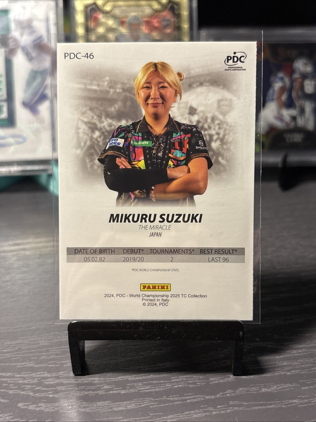 Panini PDC 2025 World Championship Darts Mikuru Suzuki Base Card PDC-46 1st Ed