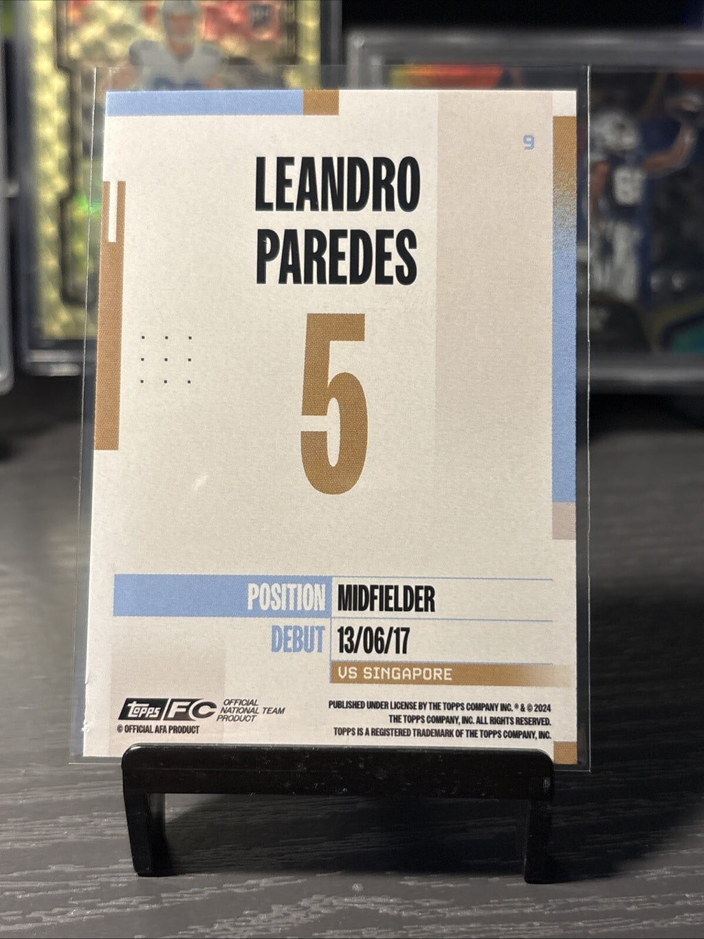 Leandro Paredes Argentina Base 2024-25 Topps Team Set #9