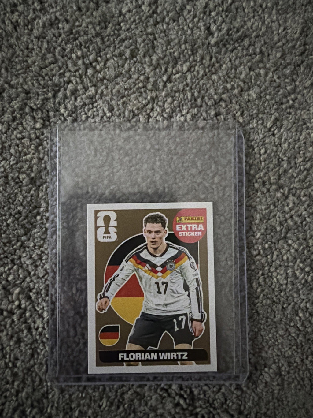 Panini 2026 FIFA World Cup Florian Wirtz Germany GOLD EXTRA STICKER