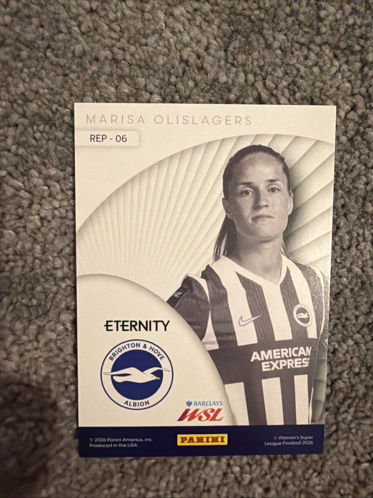PANINI  WSL ETERNITY 2026 MARISA OLISLAGERS BRIGHTON PARALLEL 7/10